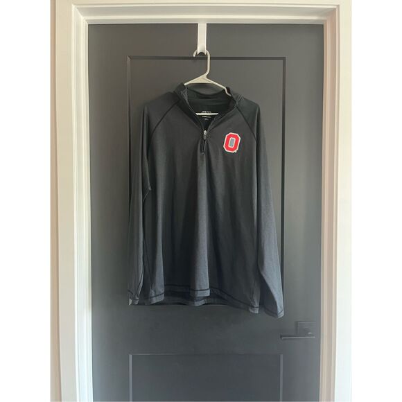 Ohio State Varsity Authentic Apparel Quarter Zip Size L - Picture 1 of 4
